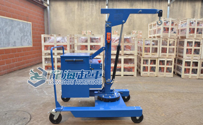 半電動(dòng)旋轉(zhuǎn)液壓小吊車(chē)實(shí)物圖